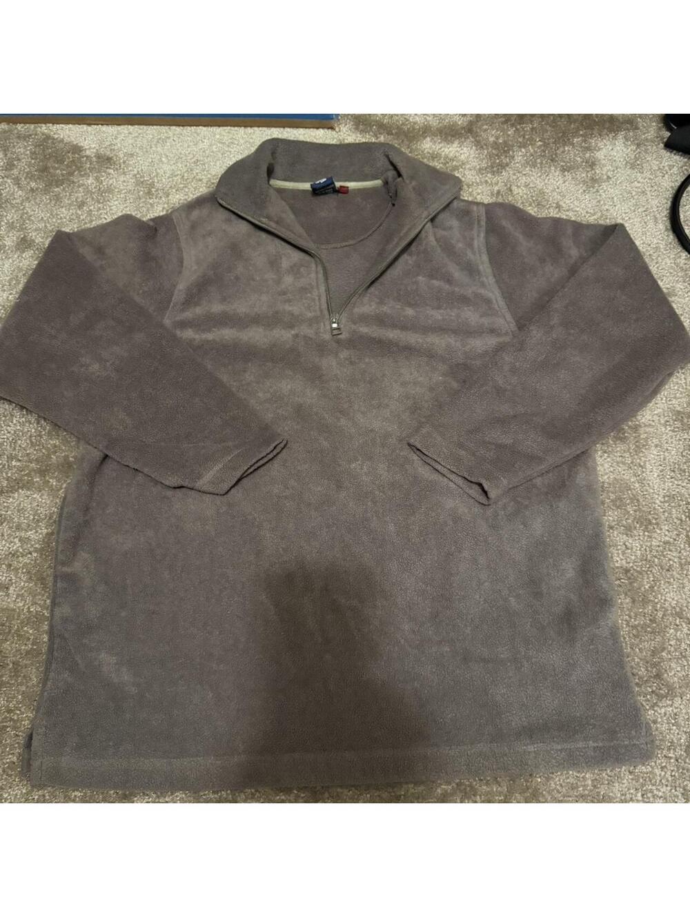 Men's Grey and Brown Sweatshirt